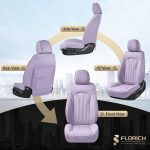 FLORICH Leather Car Seat Covers Full Set for Cars, SUVs & Trucks, Pink Black Front & Rear Automotive Seat Covers, Universal Fit for Toyota Honda Ford Jeep - Image 39