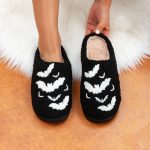 BERANMEY Halloween Slippers for Women Perfect Soft Plush Comfy Warm Slip-On Cute Womens Slippers Indoor Fluffy House Slippers for Women and Men Non-slip Fuzzy Flat Slides - Image 66