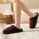 BERANMEY Halloween Slippers for Women Perfect Soft Plush Comfy Warm Slip-On Cute Womens Slippers Indoor Fluffy House Slippers for Women and Men Non-slip Fuzzy Flat Slides - Image 36