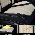 FLORICH Leather Car Seat Covers Full Set for Cars, SUVs & Trucks, Pink Black Front & Rear Automotive Seat Covers, Universal Fit for Toyota Honda Ford Jeep - Image 33