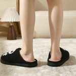 BERANMEY Halloween Slippers for Women Perfect Soft Plush Comfy Warm Slip-On Cute Womens Slippers Indoor Fluffy House Slippers for Women and Men Non-slip Fuzzy Flat Slides - Image 30
