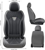FLORICH Leather Car Seat Covers Full Set for Cars, SUVs & Trucks, Pink Black Front & Rear Automotive Seat Covers, Universal Fit for Toyota Honda Ford Jeep - Image 20