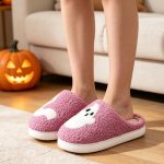 BERANMEY Halloween Slippers for Women Perfect Soft Plush Comfy Warm Slip-On Cute Womens Slippers Indoor Fluffy House Slippers for Women and Men Non-slip Fuzzy Flat Slides - Image 72