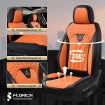 FLORICH Leather Car Seat Covers Full Set for Cars, SUVs & Trucks, Pink Black Front & Rear Automotive Seat Covers, Universal Fit for Toyota Honda Ford Jeep - Image 11