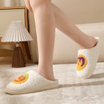 BERANMEY Halloween Slippers for Women Perfect Soft Plush Comfy Warm Slip-On Cute Womens Slippers Indoor Fluffy House Slippers for Women and Men Non-slip Fuzzy Flat Slides - Image 95