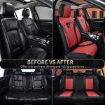 FLORICH Leather Car Seat Covers Full Set for Cars, SUVs & Trucks, Pink Black Front & Rear Automotive Seat Covers, Universal Fit for Toyota Honda Ford Jeep - Image 68