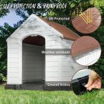 Waleaf Plastic Dog House Outdoor Indoor for Small Medium Larige Dogs,Waterproof Dog Houses with Elevated Floor and Air Vents,Durable Ventilate & Easy Clean and Assemble - Image 34