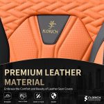 FLORICH Leather Car Seat Covers Full Set for Cars, SUVs & Trucks, Pink Black Front & Rear Automotive Seat Covers, Universal Fit for Toyota Honda Ford Jeep - Image 13
