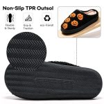 BERANMEY Halloween Slippers for Women Perfect Soft Plush Comfy Warm Slip-On Cute Womens Slippers Indoor Fluffy House Slippers for Women and Men Non-slip Fuzzy Flat Slides - Image 47