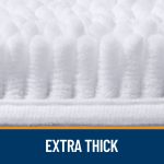 Buganda Bathroom Rugs 30x20, Quick Dry Machine Washable Chenille Bath Mats with Rubber Backing, Grey - Image 43