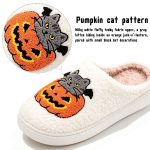 BERANMEY Halloween Slippers for Women Perfect Soft Plush Comfy Warm Slip-On Cute Womens Slippers Indoor Fluffy House Slippers for Women and Men Non-slip Fuzzy Flat Slides - Image 119