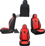 FLORICH Leather Car Seat Covers Full Set for Cars, SUVs & Trucks, Pink Black Front & Rear Automotive Seat Covers, Universal Fit for Toyota Honda Ford Jeep - Image 44