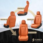 FLORICH Leather Car Seat Covers Full Set for Cars, SUVs & Trucks, Pink Black Front & Rear Automotive Seat Covers, Universal Fit for Toyota Honda Ford Jeep - Image 55